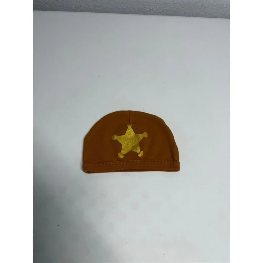 Rare Disney Woody Baby Cotton blend hat Star Trim Size 0-3 months